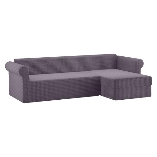 Чехол для углового дивана с оттоманкой ПМ: Ми Текстиль Чехол на угловой диван с оттоманкой 42790545 15