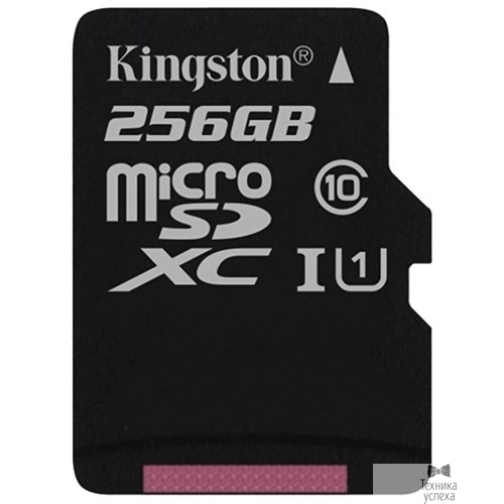 Kingston Micro SecureDigital 256Gb Kingston SDCS/256GB MicroSDXC Class 10 UHS-I, SD adapter 37901185
