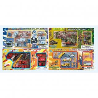 Тематический набор с машинками и фигурками, 10 предметов Shenzhen Toys