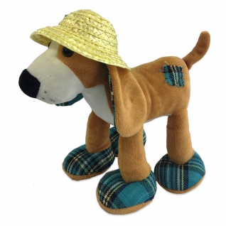 Мягкая игрушка "Собака в соломенной шляпе", 23 см ABtoys