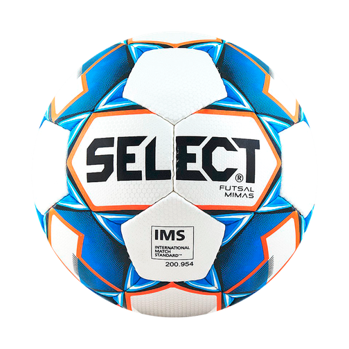 Мяч футзальный Select Futsal Mimas Ims 852608 №4, белый/синий/оранжевый/черный (4) 42221022