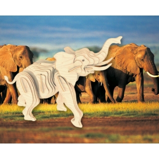 Сборная деревянная модель "Маленький слон" МДИ