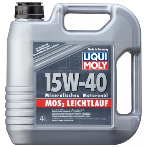 Моторное масло LIQUI MOLY MoS2 Leichtlauf 15W-40 4 литра 5926735