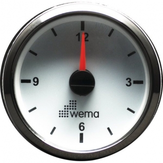 Wema Кварцевые часы белые/серебряные Wema IMCR-WS 12/24 В 52 мм