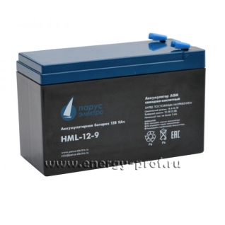 Аккумуляторные батареи Парус Электро Аккумуляторная батарея HML-12-9
