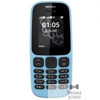Nokia NOKIA 105 DS TA-1034 BLUE (2017) A00028317 1.8", 160x120, FM, 8Мб