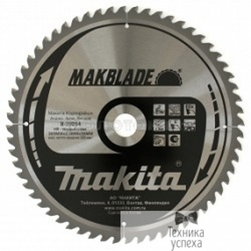Makita Makita B-29284 Диск Пильный Standard,ф305х30\15.88х2.3мм,60зуб,д\дерева 5796486