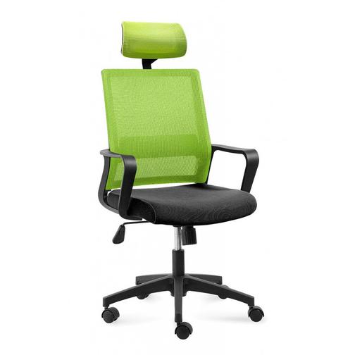 Кресло офисное Бит/черный пластик/зеленая сетка/черная ткань NORDEN Chairs 42859267