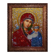 Картина с кристаллами Сваровски "Богородица Казанская"