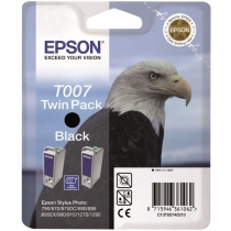 Двойная упаковка оригинальных картриджей T007402 для EPSON ST 790, 870, 890, 1270, 1290 черный, струйный 7547-01