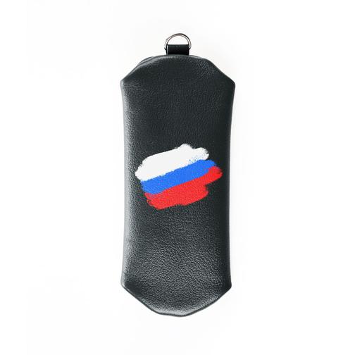 Ключница на молнии Флаг РФ , черная 42784352 1