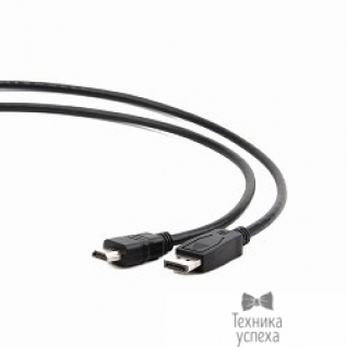 Gembird Кабель DisplayPort-HDMI Gembird/Cablexpert 3м, 20M/19M, черный, экран, пакет(CC-DP-HDMI-3M)