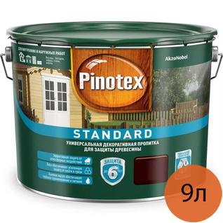 ПИНОТЕКС Стандарт антисептик для дерева орех (9л) / PINOTEX Standard универсальная пропитка по дереву орех (9л) Пинотекс
