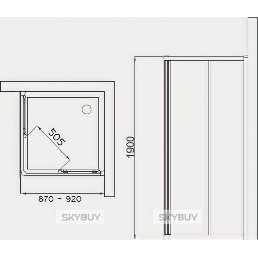 Душевая дверь в нишу Ideal Standard Connect T9806EO 38035696 2
