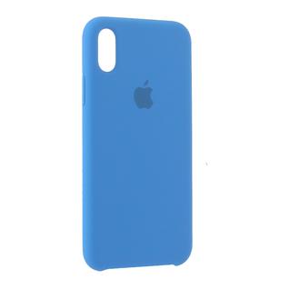 Чехол-накладка силиконовый Silicone Case для iPhone XS/ X (5.8") Azure Лазурный №28