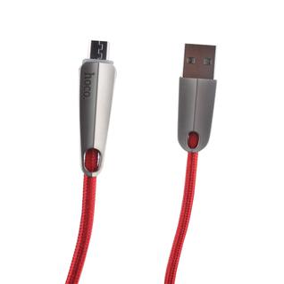 USB дата-кабель Hoco U35 Space shuttle smart power off MicroUSB (1.2 м) Red