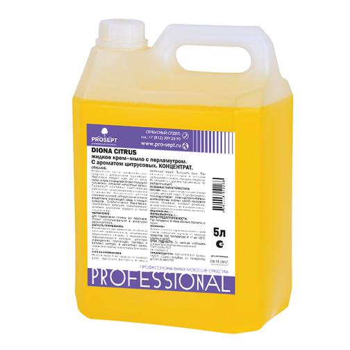 Жидкое гель-мыло с перламутром PROSEPT Diona Citrus 5л (149-5) 42645912