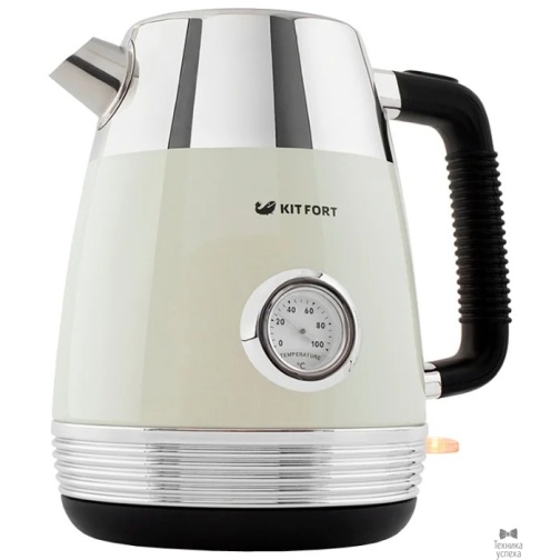 Kitfort Чайник Kitfort KT-633-3 Мощность: 1800-2150 Вт.Ёмкость: 1,7 л.Длина шнура: 0,7 м. Бежевый. 38050751