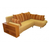 Палермо 1 угловой диван-кровать с боковиной - полкой