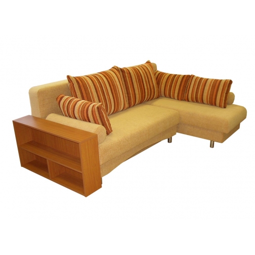 Палермо 1 угловой диван-кровать с боковиной - полкой 5271074