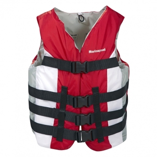 Жилет страховочный Marine Pool Water Ski II Vest бело-красный 90+ (5000083 90+ RW)