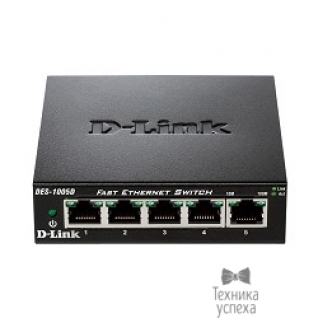 D-Link D-Link DES-1005D/O2B Неуправляемый коммутатор с 5 портами 10/100BASE-TX