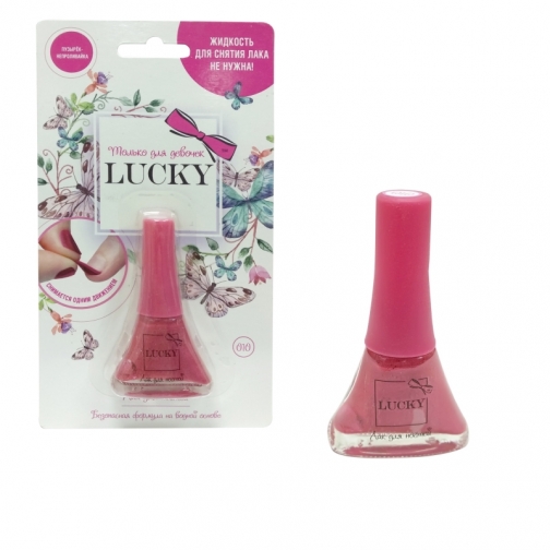 Детский лак для ногтей Lucky, розовый перламутр 1 TOY 37703465 1