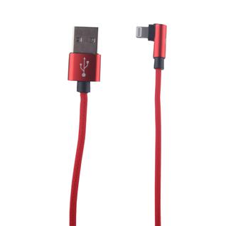 USB дата-кабель COTEetCI M47 L NYLON series Lightning cable QUICK CHARGE CS2161-RD (1.2 м) 2.4А Красный