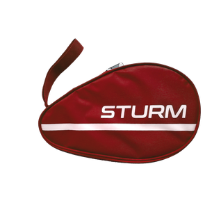 Чехол для ракетки для настольного тенниса Sturm Cs-01, для одной ракетки, красный