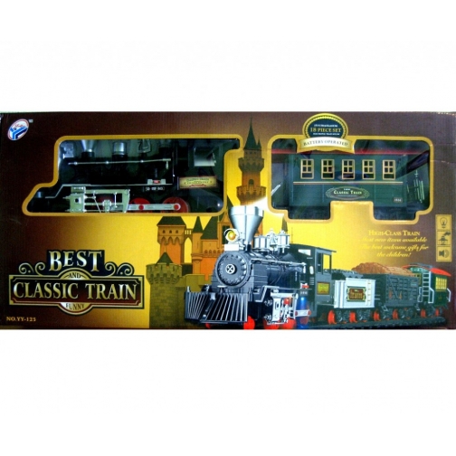 Железная дорога Best Classic Train (свет, звук, дым), 18 деталей Shenzhen Toys 37720859