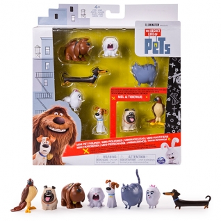 Игровой набор Spin Master Secret Life of Pets 72807 Тайная жизнь домашних животных Набор из 8 мини-фигурок