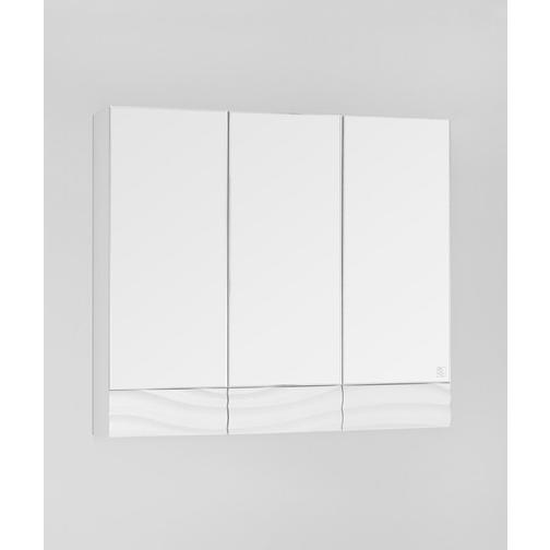 Зеркальный шкаф Style Line Вероника 80, Люкс белый 42403367