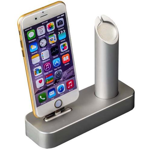 Док-станция COTEetCI Base1 Charging Cradle для Apple Watch & iPhone X/ 8 Plus/ 8/ SE/ iPod stand CS2045-TS Silver - Серебро 42531261