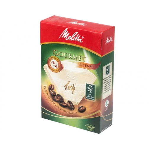 MELITTA Фильтры бумажные Melitta для заваривания кофе 1х4/80, Гурмэ Интенс 37695673