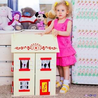 Игрушечный кукольный домик "София" с 15 предметами мебели