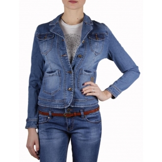 Женская джинсовая куртка MossMore MR1033MB-393