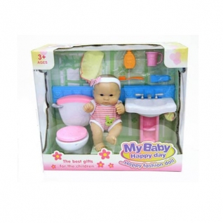 Игровой набор с пупсом My Baby "Ванная комната" Shenzhen Toys