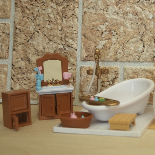 Набор кукольной мебели для ванной Happy Family с аксессуарами Junfa Toys 37712381 7