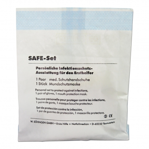 Набор первой помощи Safe Set L (перчатки, маска) 5018303