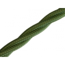 Ретро провод Villaris  (Испания) 2х1,5 Green(зеленый) искусственный шёлк