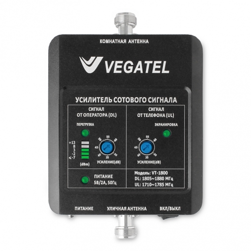 Комплект усиления сотовой связи VEGATEL VT-1800-kit (дом, LED) VEGATEL 9251882 3