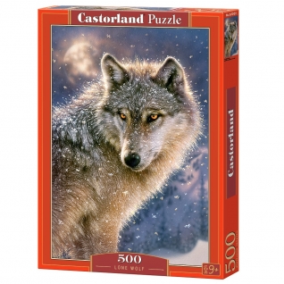 Пазл "Одинокий волк", 500 элементов Castorland