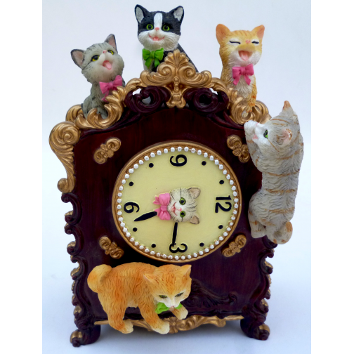 Музыкальная шкатулка Часы с котятами 37654002