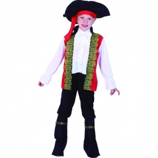 Костюм "Пират" с красным камзолом, 4-6 лет Snowmen