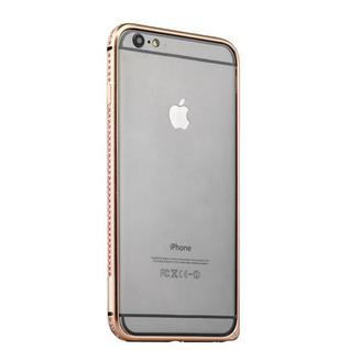 Бампер металлический COTEetCI для iPhone 6s Plus/ 6 Plus (5.5) - (CS1988-CEG) Золотистый с золотыми кристаллами