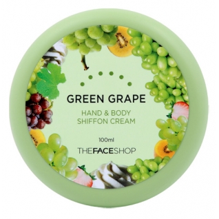 THE FACE SHOP - Крем для рук и тела Hand&Body Shiffon Cream - Green Grape