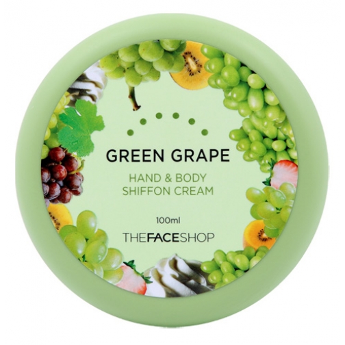 THE FACE SHOP - Крем для рук и тела Hand&Body Shiffon Cream - Green Grape 37692732