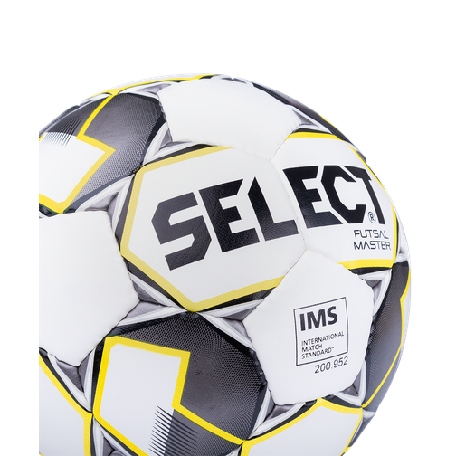 Мяч футзальный Select Futsal Master 852508, №4, белый/желтый/черный (4) 42505509 1