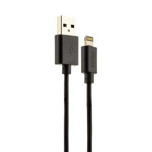 USB дата-кабель Deppa D-72121 витой 8-pin Lightning 1.5м Черный 42534288