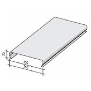 ЦЕСАЛ панель для реечного потолка 100мм белый матовый (4м) / CESAL панель для реечного потолка S 100мм белый матовый (4м) (1шт.)